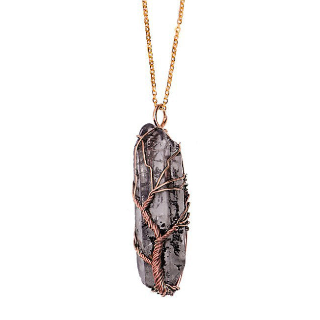 Crystal Column Tree of Life Pendant